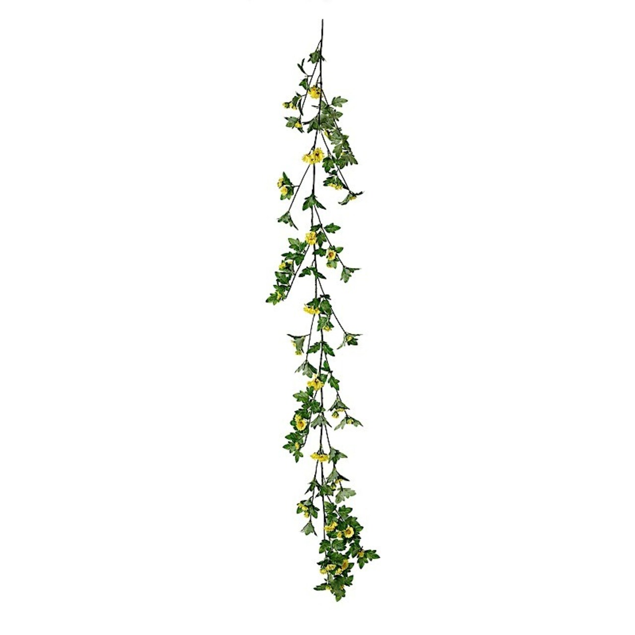 5 feet SILK Daisy FLOWERS Garland Magnolia Leaves Hanging Vine Party Events